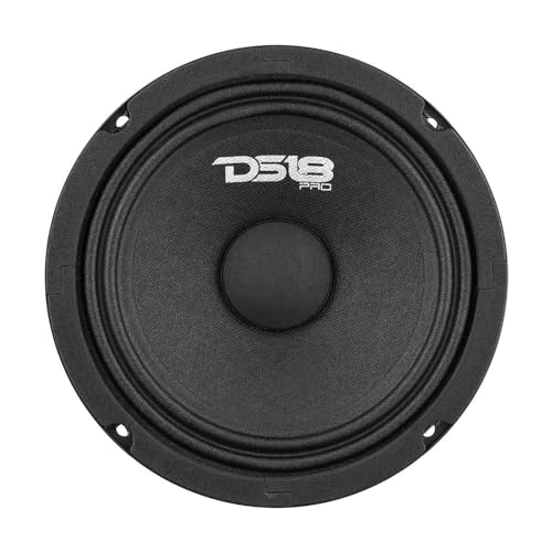 DS18 PRO-GM6SE Sealed Zurück Mitteltöner Lautsprecher 8-Ohm - 380 Watt Max, 90 Watt RMS - 1 Lautsprecher Neues Modell 6.5-Inch