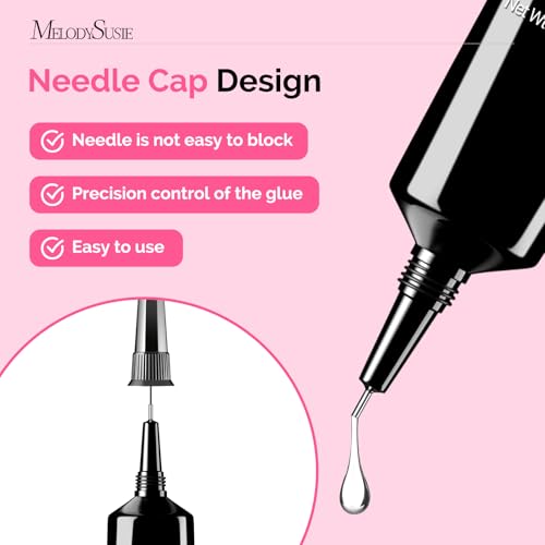 Image of MelodySusie 15g Pinpoint Nail Rhinestone Glue for Nails Super Strong Gel for Nail Charms Gems 3D Nail Gel UV Nail Glue for Nail Art Design Nail Chrome