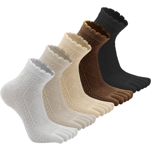Sunolkie Cotton Toe Socks