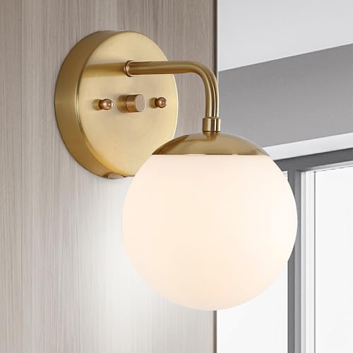 Image of JONATHAN Y Louis Parisian Globe 5.75 inch Vanity 1-Light, Gold Painting