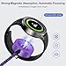 for Samsung Watch Charger Magnetic Fast Charging Cable Compatible Galaxy Watch 8/8 Classic/FE 7 Ultra/6/6 Classic/5 Pro/5/4/3/Active2,5 V 1A USB Fast Charger Adapter with 3FT Wireless Charging Dock
