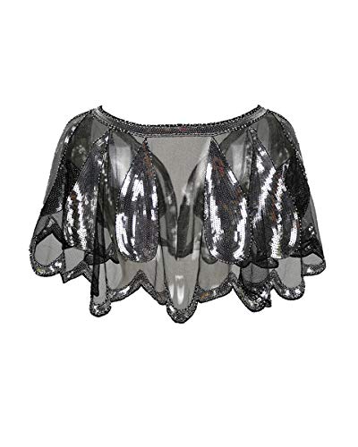 Grouptap 1920 Sposa spose Donne Gatsby Mantello