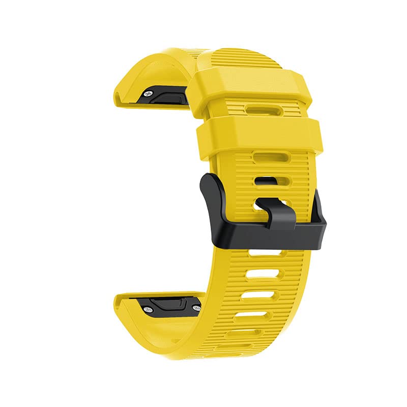 MURVE Correa de liberación rápida de 26 mm para Garmin Fenix 6X Pro 5X, correa de silicona de repuesto para Fenix 3 3HR, 26MM Fenix 6X, Ágata