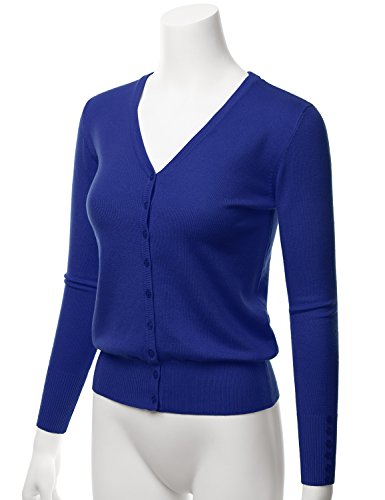 Image of LALABEE Women's V-Neck Long Sleeve Button Down Sweater Cardigan Soft Knit(S-XXL)