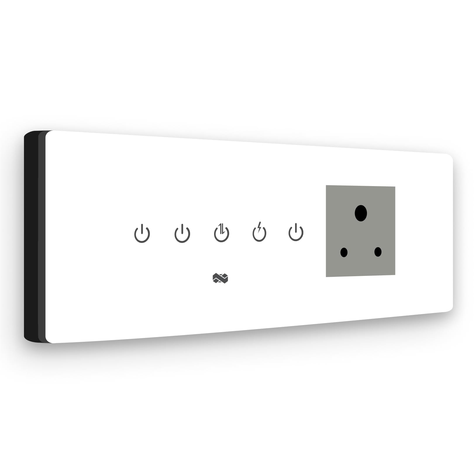 IOTICS Smart Wifi Switch Board: 4 x Switch & 1 Smart Plug Module. Touch Control, Remote, App Control. Voice Control with Alexa & Assistant. Smart Touch Switch Board For Home Automation (White)-image-42