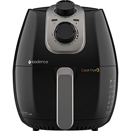 Fritadeira sem Óleo Multifuncional Cook Fryer 2,6 Litros 1250w 220v Preta