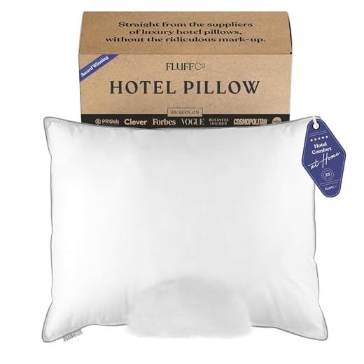 FluffCo Down Alternative Basics King Size Pillows, Pillow for Sleeping, Bed Pillows, Side Sleeper Pillow, Cooling Pillow, Hotel Pillow, Neck Pillow, Travel Pillow, Microfiber Polyester (King Soft)