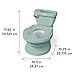 Ingenuity My Size Potty Pro in Green, Infant Potty Training Toilet, Lifelike Flushing Sound, for Ages 18 Months, Up to 50 Pounds