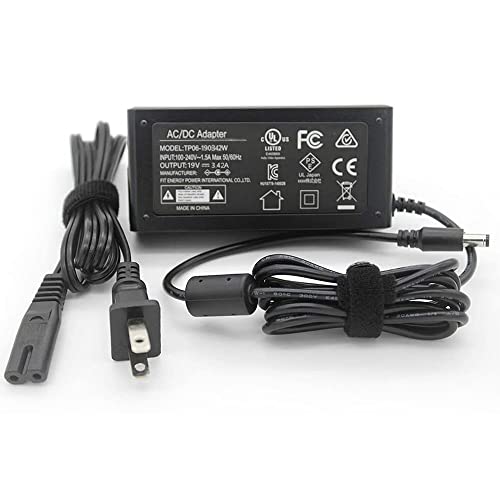 UL-Listed 19V 2.1A 3.42A Power Cord for Asus Monitor 22'' 23'' 24'' 27'' VG278 VG278Q VG279 VG279Q VG279QR VG245 VG245H VG248QE VG248QG VG275Q VG258QM LED LCD TUF Gaming Display Power Supply