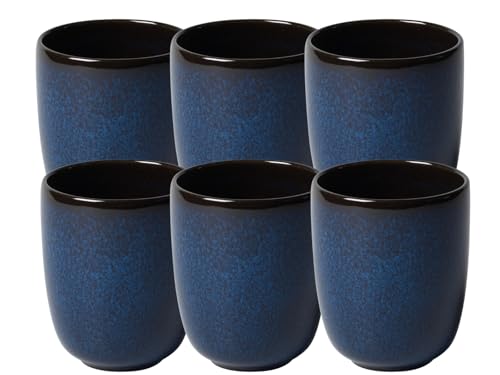 like. by Villeroy & Boch Lave bleu Becher ohne Henkel Set 0,4 l Set6