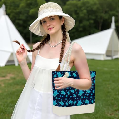 Image of Beach Bag Sun Straw Hat, Tote Bag for Women Friends Travel Gifts, Aloha Bags Waterproof Travel Vacation Essentials