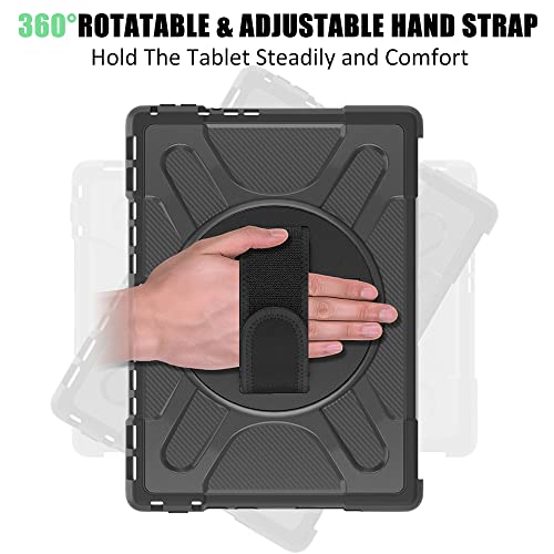 Zenrich Microsoft Surface Pro 10/Pro 11 Case 13 Inch 2024, Zenrich Rugged Case For Surface Pro 10/Pro 11 With Kickstand And Hand Strap Heavy Duty Shockproof, Compatible With Type Cover Keyboard-Black thumb #1