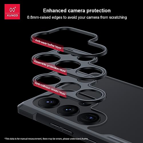 Image of Samsung Galaxy S23 Case - Clear Beatle Slim Phone Case with Hard PC Back, Soft TPU Edges, Hinge, Non-Yellowing, Shockproof Protective Cover for S 23 5G (S-23)