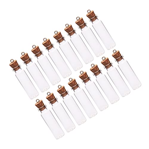 Vaguelly 50piezas Miniatura De Vidrio Transparente Para Creaciones De Boda Unidades Con Tapón De Corcho Para Mini Botella De Deseos Botella De Deseos De Vidrio