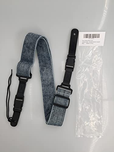 Rayzm Guitar Strap With Quick Release Leather Ends, Washed Demin Blue Adjustable Strap For Acoustic/Electric/Bass Guitar With Clip,5Cm Wide #TOP7
