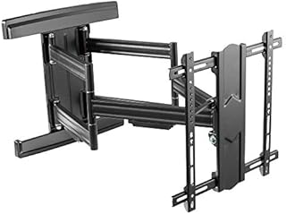 RICOO Premium TV Fernseher-Wand-Halterung Schwenkbar Neigbar (S7544-B) Fernsehhalterung Universal für 55-100 Zoll (bis 70-Kg, Max-VESA 400x400) Curved LCD OLED Bildschirm