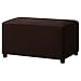 Hokway Ottoman Slipcover Oversized Stretch Fabric Footrest Cover Footstool Protector(Chocolate)
