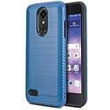 Phone Case for [LG Rebel 4 LTE (L212VL, L211BL)], [Modern Series][Blue] Shockproof Cover [Impact Resistant][Defender] for Rebel 4 LTE (Tracfone, Simple Mobile, Straight Talk, Total Wireless)