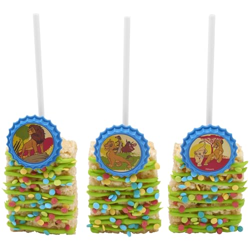DecoPac Lion King Cupcake Rings, 24 Disney's The Lion King Cupcake Decorations Featuring Simba, Timon, Pumbaa, & Nala, For Birthday Parties & Celebrations, Food Safe Cake Toppers – 24 Pack by DecoPac - Used condition - Image 9