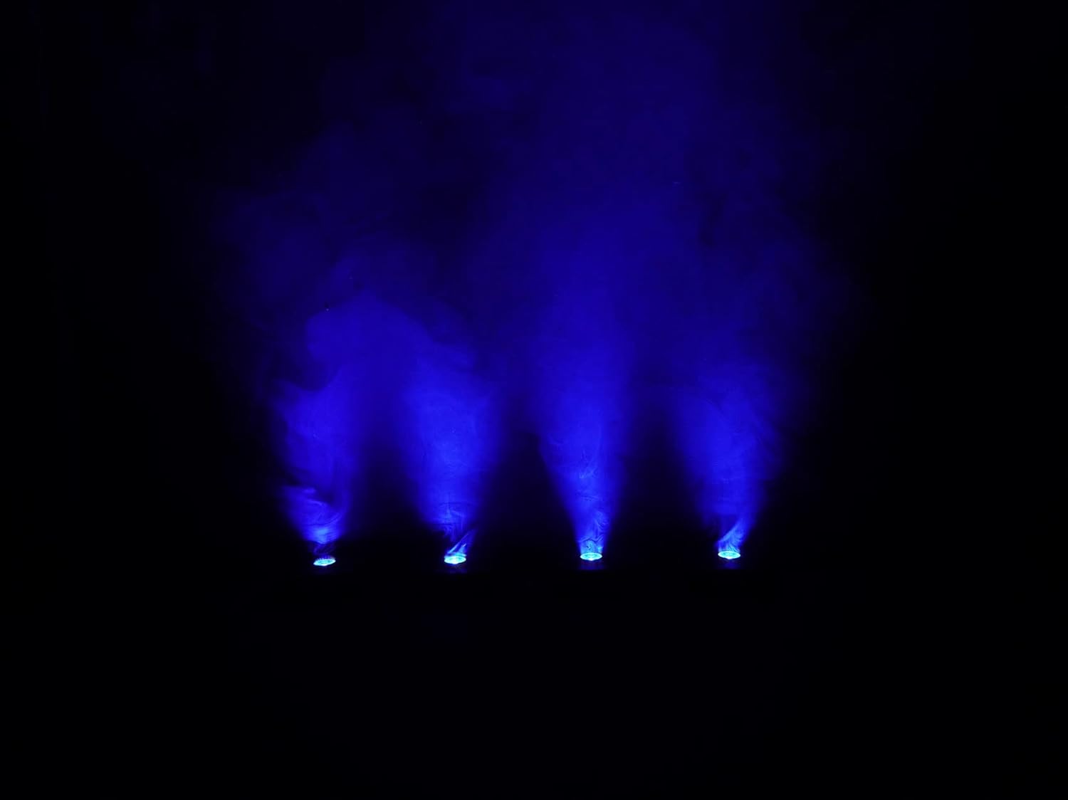 Rockville 4 PACK MINI RF1 V2 Black RGBWA+UV Battery-Powered Wash Lights with RF Remotes, Wireless DMX, Travel Bag, Perfect for DJs & Events