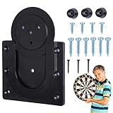 Effortless Setup: Our dartboard mounting system boasts an easy-to-fix slider and track design that lets you effortlessly set up your board in without time. Simply mount the tracks to the wall and the sliders to the dartboard for a quick installation experience.