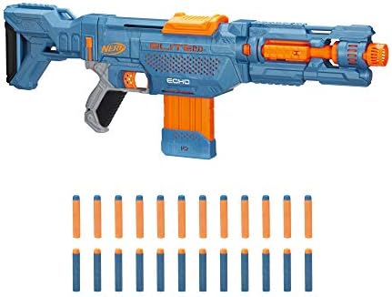 Nerf Elite 2.0 Echo Cs-10 Toy Blaster, 24 Darts,10-Dart Clip, Christmas and Birthday Gifts for Kids Teens and Adults, Outdoor Toy for Kids Ages 8+, Best Xmas Gift, Multicolor