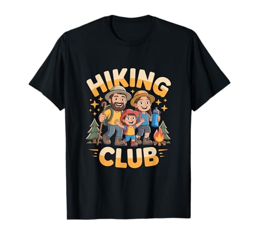 Hiking Club Family - Divertida camiseta de aventura al aire libre Camiseta