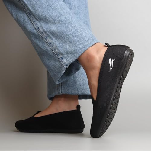 Image of Indifeet - Ballerina Shoes for Women, Stylish Half Cut Slip on, Girls Soft Winter Footwear, Ladies Comfortable Sole Walking Ballet Shoe, Casual Slip-on Ballerinas