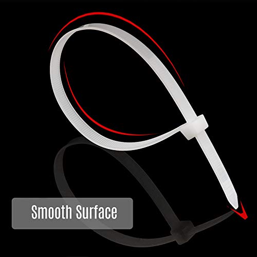 100pcs Abraçadeiras de nylon com travamento Abraçadeiras de Abraçadeiras de 16 polegadas 176lb Resis