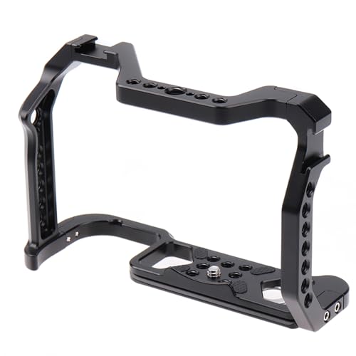 Image of Simpex Metal case for EOS R5, R6, R5 & R6 Mark II Built in Quick Release Plate for arca-Type, Film Movie Making Camera Video cage with Shoe Mount, 1 /4 inch & 3 /8 inch Threaded Holes