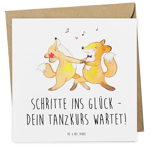 Mr. & Mrs. Panda Gutschein Tanzkurs Glück - Geschenk, Geburtstag, Gutscheinkarte, Karte, besondere Anlässe, Geschenkkarte, Tanz, Geschenkgutschein, für Kollegen, Tanzerfahrung, Tanzvergnügen
