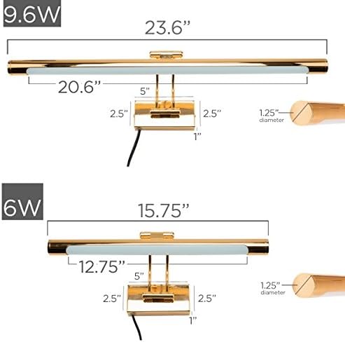 Ambiance LED Picture Light 6W Antique Brass (850 Lumens)