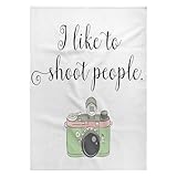 3dRose 22x30 Bath Hand Pool Towel - I Like to Shoot People Photographer Idea s Photos - Funny Quotes