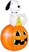 Peanuts Halloween Snoopy Woodstock Blowup Inflatable Lawn Decoration