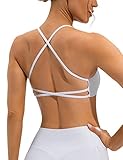 Women Sports Bra Top Strappy Yoga Bra Comfort Criss Cross Workout Bras Open Back Gym Clothes Backles