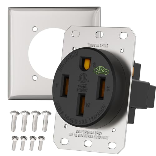 RVGUARD 50A NEMA 14-50R EV Charging Receptacle