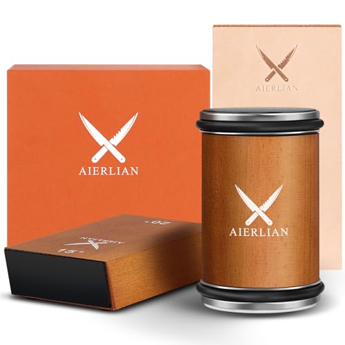 AIERLIAN Knife Sharpener Tool, Rolling Knife Sharpener Kit
