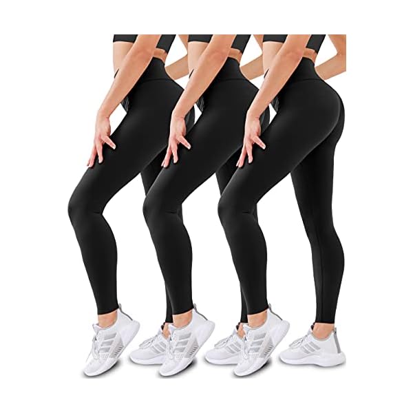 3-Pack-Leggings-for-Women-No-See-Through-High-Waisted-Tummy-Control-Yoga-Pants-Workout-Running-Legging 3 Pack Leggings for Women-No See-Through High Waisted Tummy Control Yoga Pants Workout Running Legging Large-X-Large