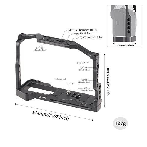 FOTGA Camera Cage for Fujifilm X-T5 Camera, Aluminium Alloy Video Rig with NATO Rail - Image 2