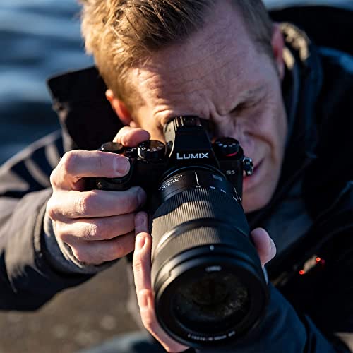 Image of Panasonic LUMIX S5 Full Frame Mirrorless Camera (DC-S5BODY) and LUMIX S Series 70-300mm Lens (S-R70300)