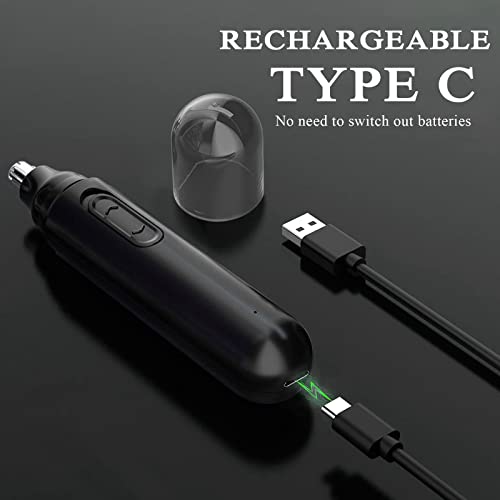 Bcfhyk Nose Hair Trimmer, Rechargeable Ear And Nose Hair Trimmer For Men Women, Usb Electric Waterproof Eyebrow Facial Hair Removal Nose Grooming Garget For Men, Unique Gift For Men, Dad Or Boyfriend #TOP4