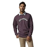 NCAA League Mens Oklahoma Sooners Heritage Classic Crew, X-Large, Heather Vintage Light Maroon