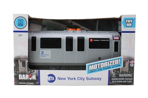 Daron MTA Motorized Subway Car with Lights Sound & Working Doors