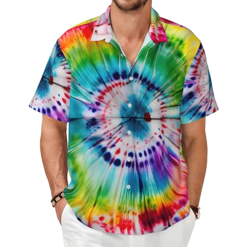 Chemise d'été homme tie-dye fluide au confort absolu et toucher doux