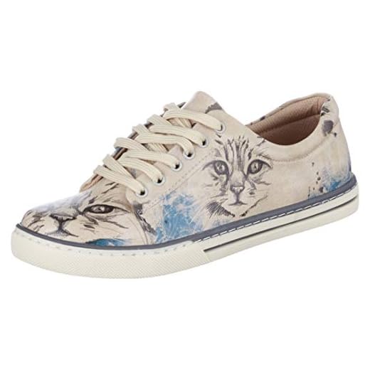 DOGO Sneaker Deepness beige/blau/schwarz EU 41