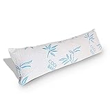 1 Pack Body Size Rayon Made from Bamboo Pillow for Sleeping, Cooling Shredded Memory Foam Adjustable Bed Pillow with Hypoallergenic, Removable/Washable Cover (Body Pillow)