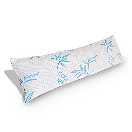 Shredded Memory Foam Body Pillow with Washable Cover