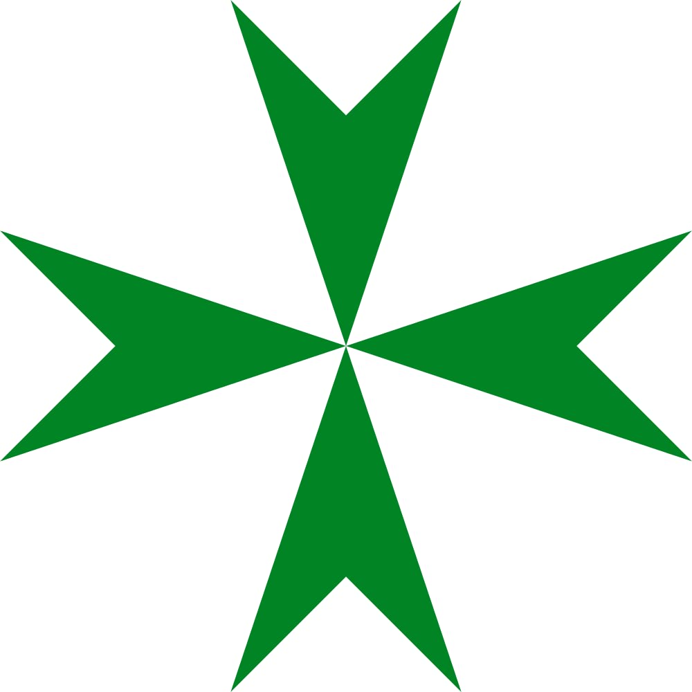 Drapeau XL Ordre de Saint-Lazare de Jérusalem pour pavoiser votre château ou commémoration