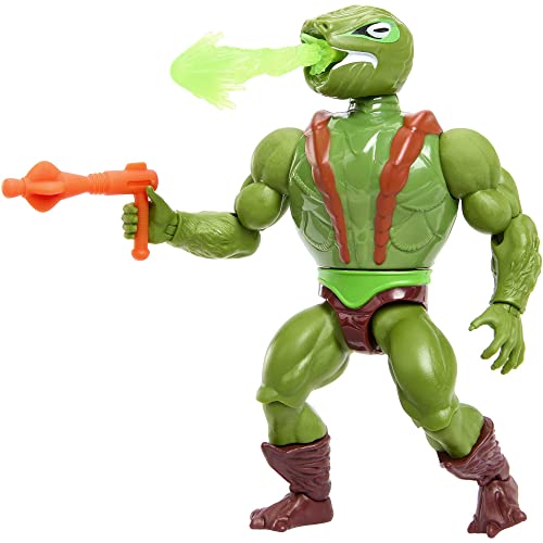 Masters of the Universe Origin, action figure Kobra Khan, Articulated Collectible MOTU Toy with Accessory and Mini Comic - Image 4