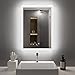 GANPE Miroir de Salle de Bain à LED avec détecteur de Mouvement et Bluetooth, éclairage à intensité Variable, Montage Mural, Anti-buée IP44, étanche à la Verticale et Horizontale (50_x_70_cm)